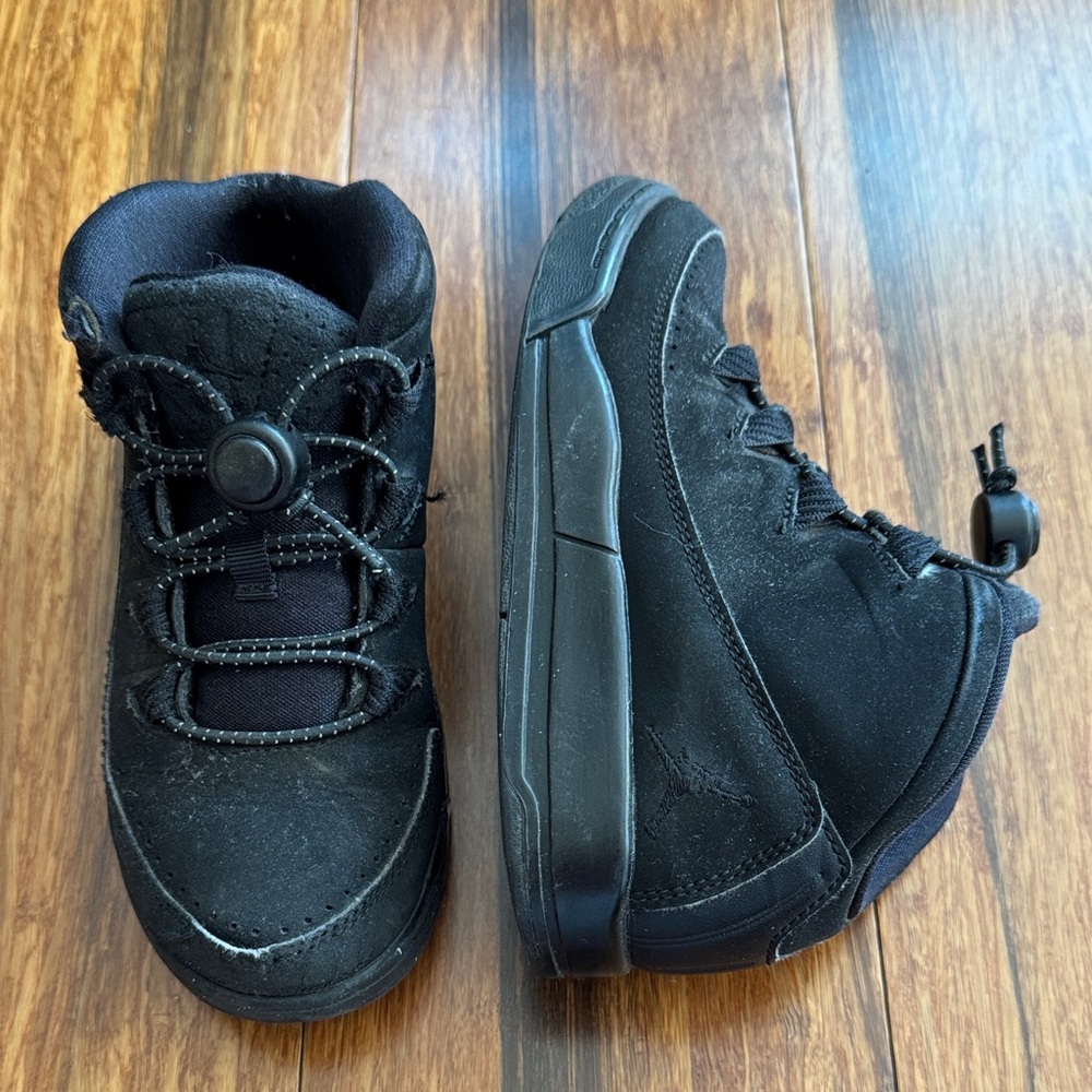 Nike Jordans Kids Black Hi Top Sneakers